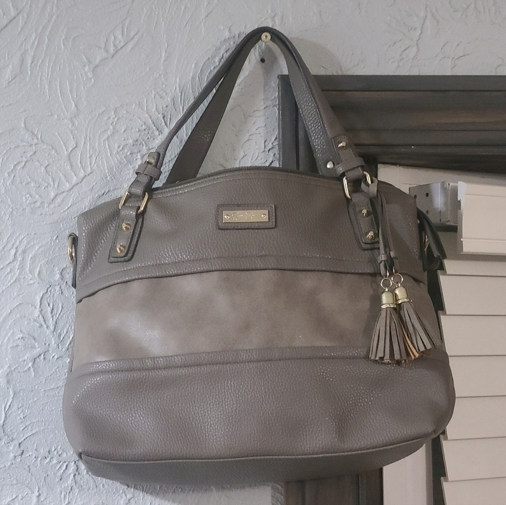 Jessica Simpson Slate Vesey Satchel Purse Handbag
